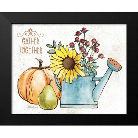 October Garden I Black Modern Wood Framed Art Print by Grove, Beth