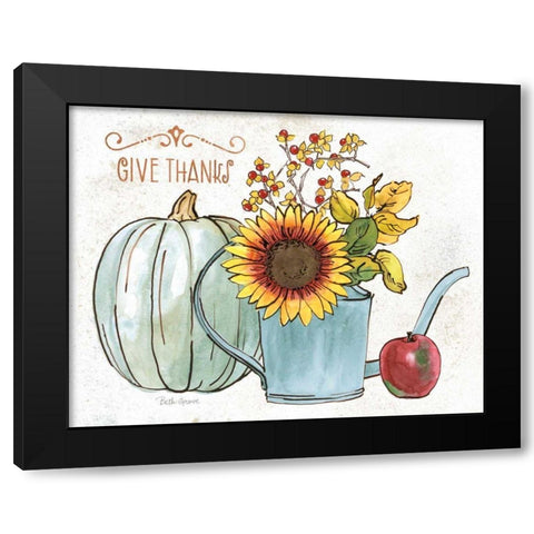 October Garden III Black Modern Wood Framed Art Print by Grove, Beth