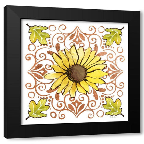 October Garden V Black Modern Wood Framed Art Print with Double Matting by Grove, Beth