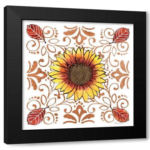 October Garden VII Black Modern Wood Framed Art Print with Double Matting by Grove, Beth