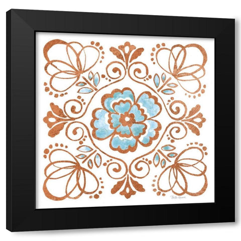 October Garden X Black Modern Wood Framed Art Print by Grove, Beth