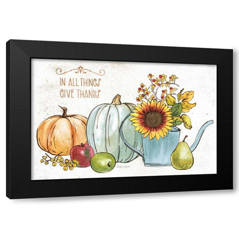October Garden XIII Black Modern Wood Framed Art Print with Double Matting by Grove, Beth