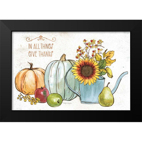 October Garden XIII Black Modern Wood Framed Art Print by Grove, Beth