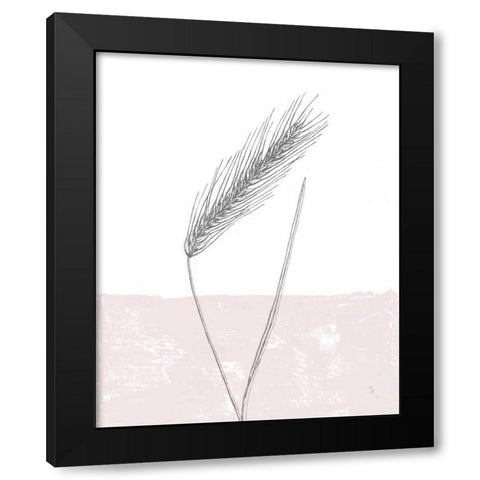 Rye Black Modern Wood Framed Art Print with Double Matting by Adams, Sarah