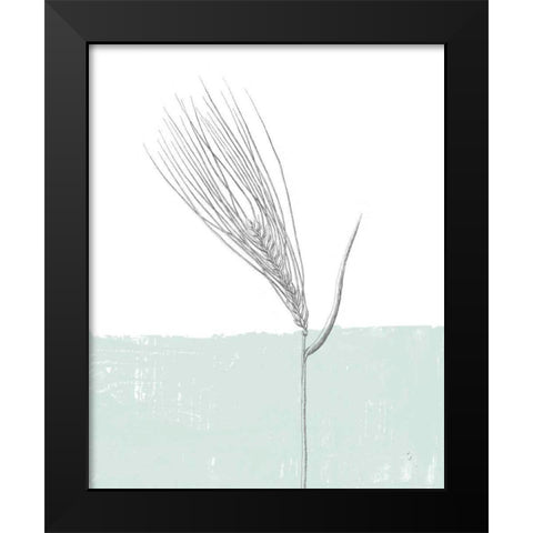 Barley Black Modern Wood Framed Art Print by Adams, Sarah