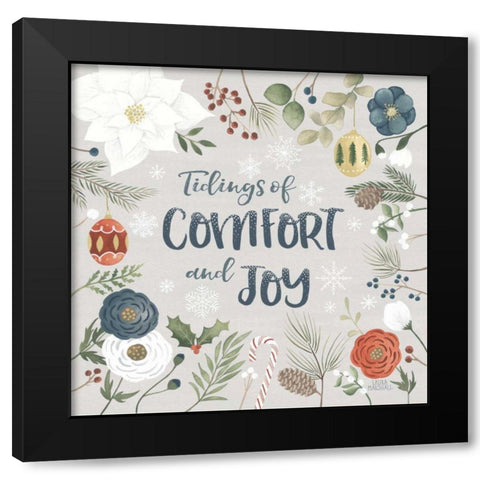 Holiday Garden VI Black Modern Wood Framed Art Print by Marshall, Laura