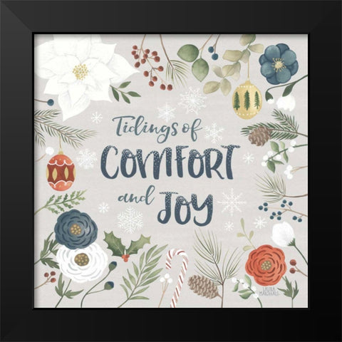 Holiday Garden VI Black Modern Wood Framed Art Print by Marshall, Laura