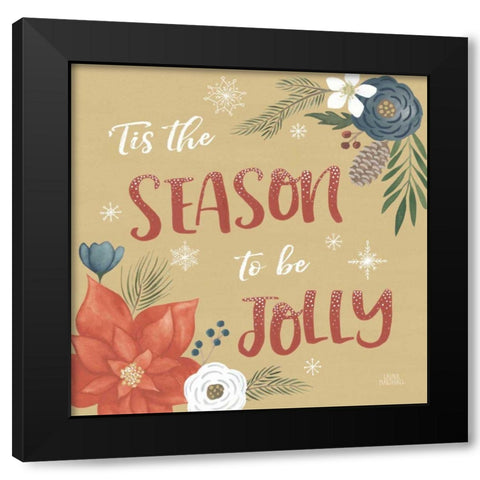 Holiday Garden VII Black Modern Wood Framed Art Print with Double Matting by Marshall, Laura