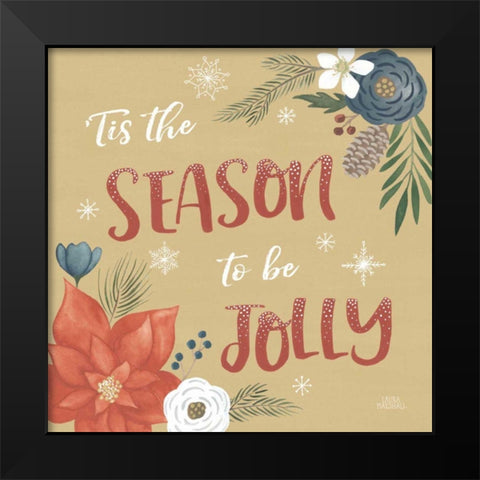 Holiday Garden VII Black Modern Wood Framed Art Print by Marshall, Laura