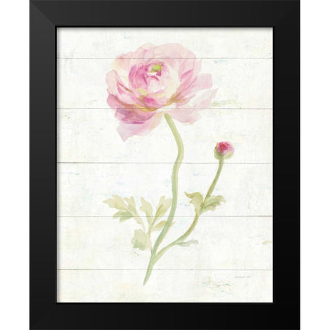 June Blooms I Black Modern Wood Framed Art Print by Nai, Danhui