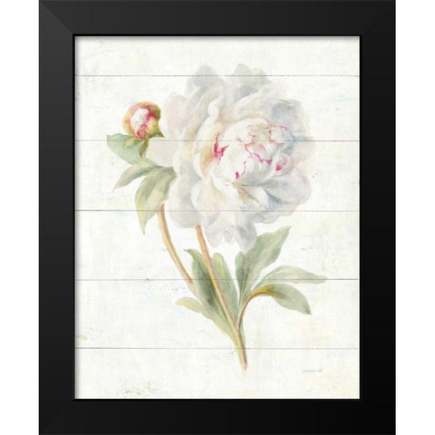 June Blooms II Black Modern Wood Framed Art Print by Nai, Danhui