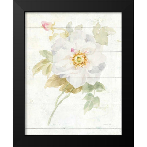 June Blooms III Black Modern Wood Framed Art Print by Nai, Danhui