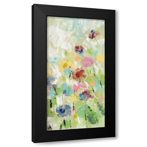 Springtime Meadow Flowers III Black Modern Wood Framed Art Print with Double Matting by Vassileva, Silvia