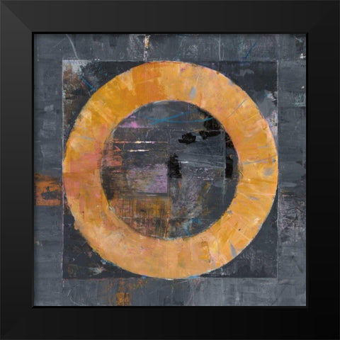 Roundabout Black Modern Wood Framed Art Print by Schick, Mike
