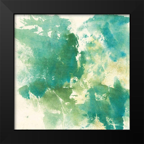 Mossy Rock I Black Modern Wood Framed Art Print by Paschke, Chris