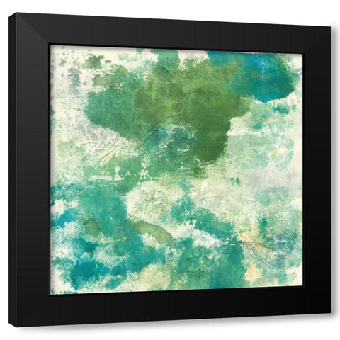 Mossy Rock II Black Modern Wood Framed Art Print with Double Matting by Paschke, Chris