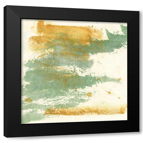 Textured Gold I Black Modern Wood Framed Art Print with Double Matting by Paschke, Chris