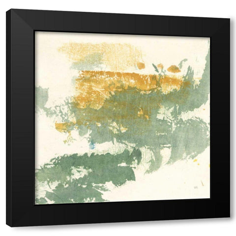 Textured Gold II Black Modern Wood Framed Art Print by Paschke, Chris