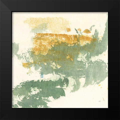 Textured Gold II Black Modern Wood Framed Art Print by Paschke, Chris