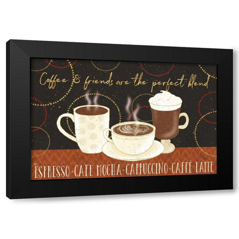 Fresh Coffee I v2 Black Modern Wood Framed Art Print by Charron, Veronique