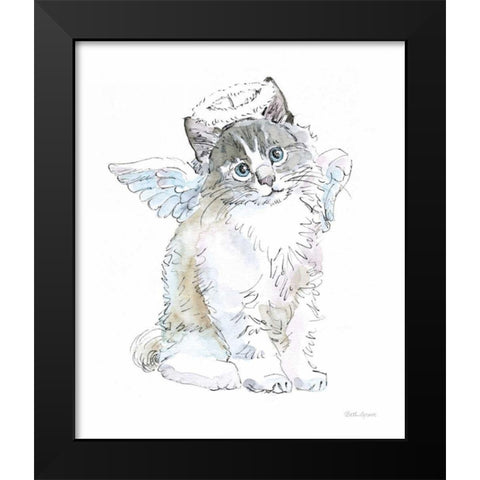 Christmas Kitties I Black Modern Wood Framed Art Print by Grove, Beth