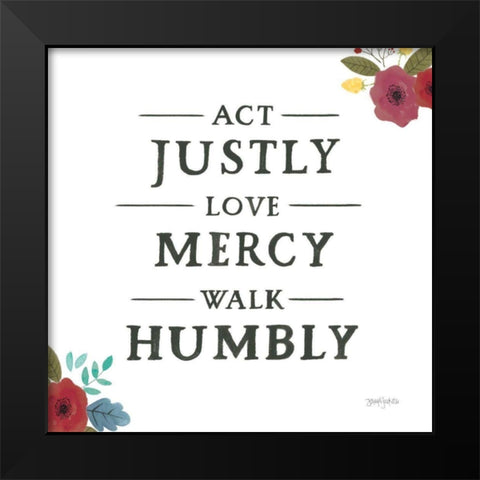 Scripture for Life I Black Modern Wood Framed Art Print by Jackson, Jenaya