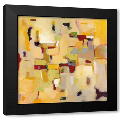 Autumn Glow Black Modern Wood Framed Art Print with Double Matting by Adams, Phyllis