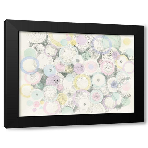 Breezes Black Modern Wood Framed Art Print by Nai, Danhui