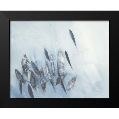 Gently Waving Crop Black Modern Wood Framed Art Print by Maye, Jo