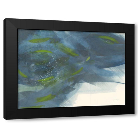 Scatter Black Modern Wood Framed Art Print with Double Matting by Maye, Jo