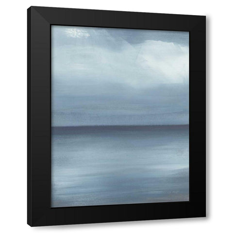 Seascape III Black Modern Wood Framed Art Print with Double Matting by Maye, Jo