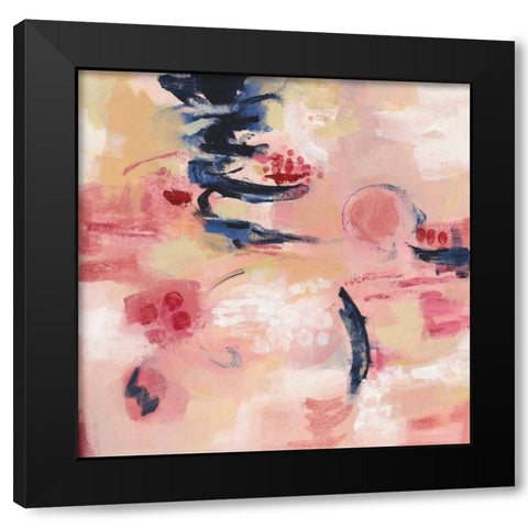 Sakura I Black Modern Wood Framed Art Print by Vassileva, Silvia