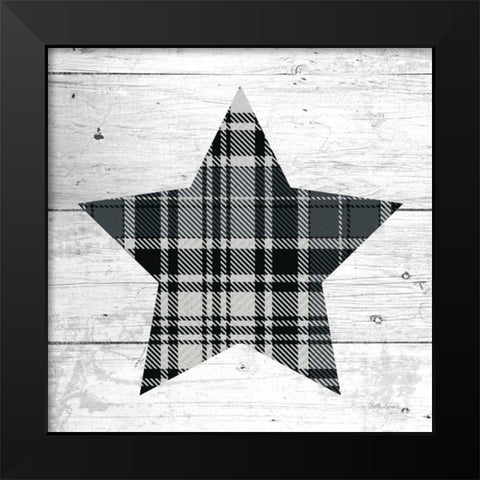 Nordic Holiday XIII Plaid Black Modern Wood Framed Art Print by Grove, Beth