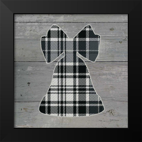 Nordic Holiday XV Plaid Black Modern Wood Framed Art Print by Grove, Beth
