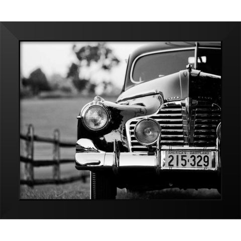 Classic Car I Black Modern Wood Framed Art Print by Aledanda