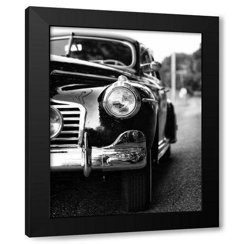 Classic Car II Crop Black Modern Wood Framed Art Print with Double Matting by Aledanda