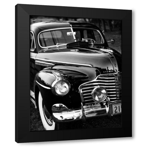 Classic Car III Black Modern Wood Framed Art Print with Double Matting by Aledanda