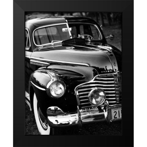 Classic Car III Black Modern Wood Framed Art Print by Aledanda