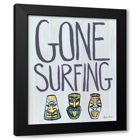 Make Waves II Black Modern Wood Framed Art Print with Double Matting by Zaman, Farida