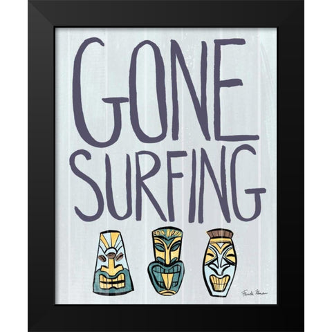 Make Waves II Black Modern Wood Framed Art Print by Zaman, Farida