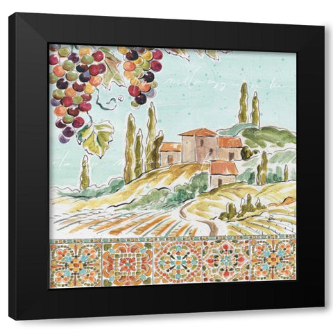 Tuscan Breeze III Black Modern Wood Framed Art Print with Double Matting by Brissonnet, Daphne