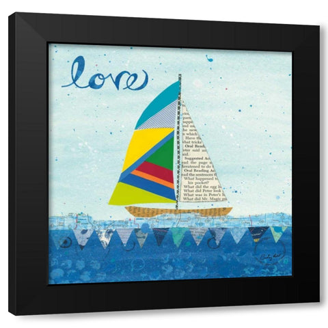 Rainbow Spinnakers I Black Modern Wood Framed Art Print by Prahl, Courtney