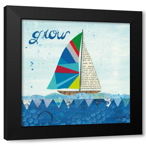 Rainbow Spinnakers III Black Modern Wood Framed Art Print by Prahl, Courtney