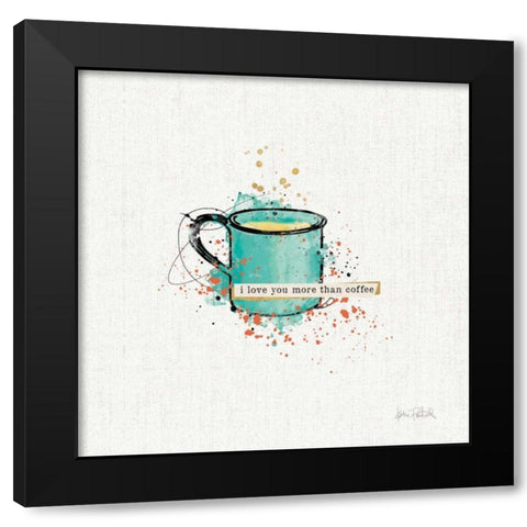 Thoughtful Perk III Black Modern Wood Framed Art Print with Double Matting by Pertiet, Katie