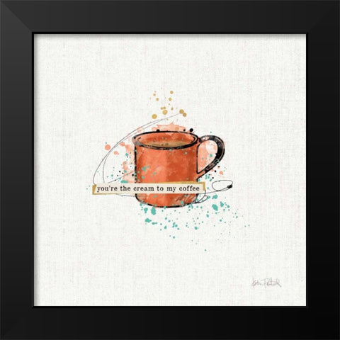 Thoughtful Perk IV Black Modern Wood Framed Art Print by Pertiet, Katie