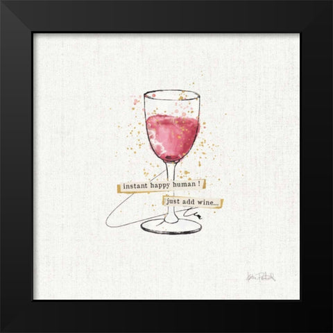 Thoughtful Vines III Black Modern Wood Framed Art Print by Pertiet, Katie