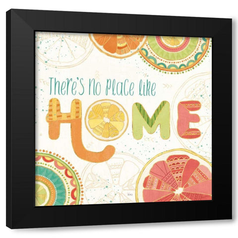 Citrus Splash VI Black Modern Wood Framed Art Print with Double Matting by Charron, Veronique