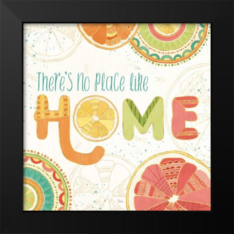 Citrus Splash VI Black Modern Wood Framed Art Print by Charron, Veronique