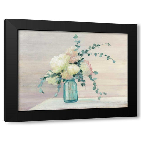 Morning Bouquet Black Modern Wood Framed Art Print by Purinton, Julia