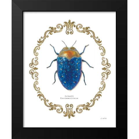 Adorning Coleoptera V Black Modern Wood Framed Art Print by Wiens, James